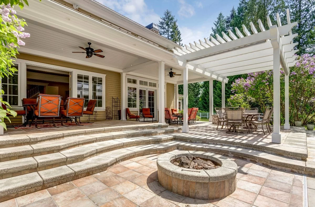 GenCo 74 Wood pergola installed by Coconut Grove Landscape & Design offering a timeless look in Jacksonville Beach, FL