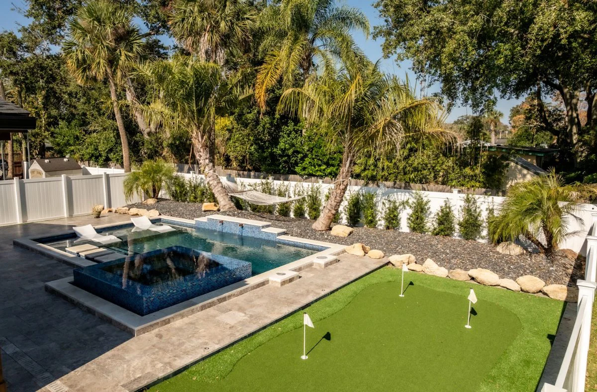 Atlantic Beach’s #1 Landscaper installing a putting green