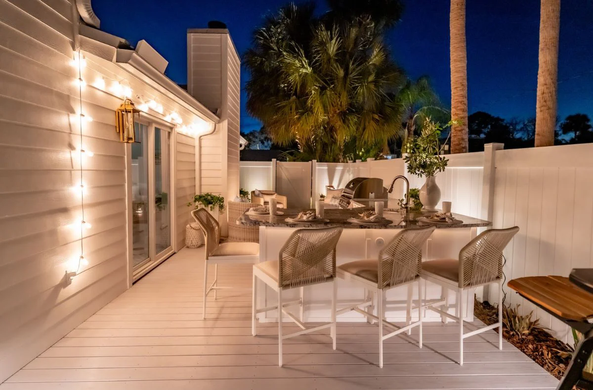 creativity, craftsmanship & personalized service setting up an amazing outdoor kitchen